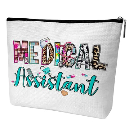 Nurse Graduation Gifts for Women, Nurse Medical Makeup Bag Appreciation Birthday Gifts for Nurses, Medical Assistant Travel Cosmetic Pouch Bags with Zipper - B05 - style: Leopard Medical Assistant