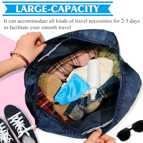 Travel Bag 36 Packes Carry on Luggage Foldable Duffel Bag Sports Gym Bag Weekender Overnight Bag Water Resistant Nylon Travel Duffel for Men Women - color: 12Blue 12Green 12Red