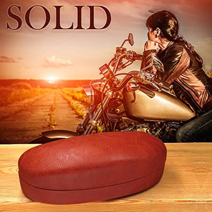 MyEyeglassCase Hard Sunglasses case - Women Glasses Case Holder - Large Durable Eyeglass Case Hard Shell with Pouch & Cloth - color: As113 Brown
