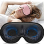 YFONG Weighted Sleep Mask, Women Men 3D Eye Mask Blocking Lights Sleeping Mask (4.2oz/120g), Pressure Relief Night Sleep Eye Mask with Adjustable Strap, Eye Cover Blindfold for Travel Nap Yoga, Pink - color: Pink