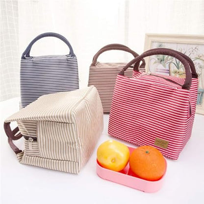 Lunch Bags Reusable Lunch Tote Bags Portable Lunch Cooler Bag Lunch Holder Insulated Lunch Box Bag for Picnic Office Beach (Red) - color: Red