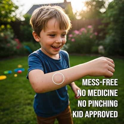 quitch Bug Bite Itch Relief Patch Kids, Bug Bite Patch, Summer Travel Essentials for Kids, Mosquito Anti Itch Cream Alternative Summer Camp Essentials Itch Relief, Baby hydrocortisone Alternative - size: 27 Stickers