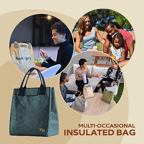 VonNova Women’s Insulated Lunch Bag with Premium 4mm Cooler Insulation, Cute Large 7L Lunch Tote for Office, Durable Small Lunch Box for Women, Stylish Lunchbox for Adults, Teens, Nurses, Teachers - color: Blue