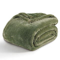 Berkshire Blanket Classic Extra-Fluffy Plush Blanket Queen Size, Soft Fuzzy Fluffy Long Hair Blanket for Couch Sofa Bed, Dark Sage Green, 90x90 Inches - color: Dark Sage Green, size: Full/Queen