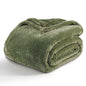 Berkshire Blanket Classic Extra-Fluffy™ Plush Blanket King Size, Soft Fuzzy Fluffy Long Hair Blanket for Couch Sofa Bed, Dark Sage Green, 90x108 Inches - color: Dark Sage Green, size: King/Cal King
