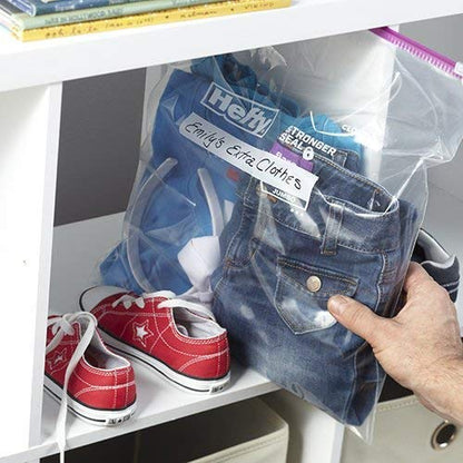 Hefty Slider Jumbo Storage Bags, 2.5 Gallon Size, 12 Count (Pack of 2) - size: 12 Count (Pack of 2), style: Jumbo Bag (2.5 Gallon)