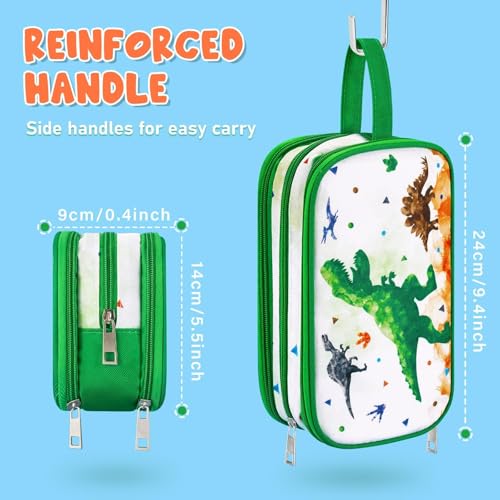 Dinosaur Toiletry Bag - Travel Toiletry Bag for Boys Kids Christmas Birthday Gift Toiletries Makeup Cosmetic Pouch Camping Traveling Toiletry Case Water-resistant Wash Bag Dopp Kit with Mesh Pocket - style: Dinosaur C