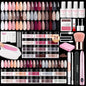 AzureBeauty Dip Powder Nail Kit with Electric Nail Drill, 24 Colors Nude Pink Glitter Nail Powder Starter Kit with Dip Liquids Base Top Coat Activator Portable Manicure French Nail Art Essential Set - color: Nude Pink Glitter