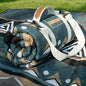 Genovega Waterproof Picnic Blanket Outdoor Camping Beach Mat Rug Extra Large Foldable Car Essential Roadtrip Gadget Accessories Glamping Tent Gear Must Haves Hiking Stuff Backpacking Necessities Gift - color: Boho Green