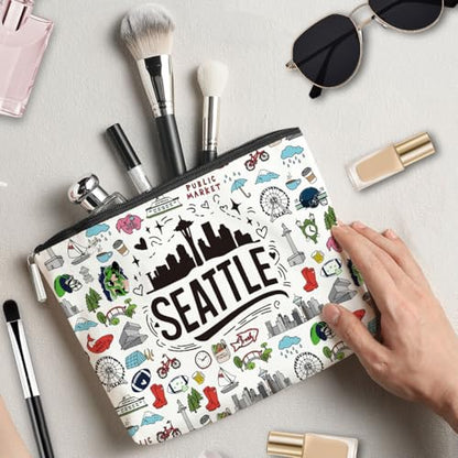 Seattle Italy Chicago New York Las Vegas Paris Gifts for Women Canvas Tote Bag Mother's Day Gifts for Women - color: Seattle