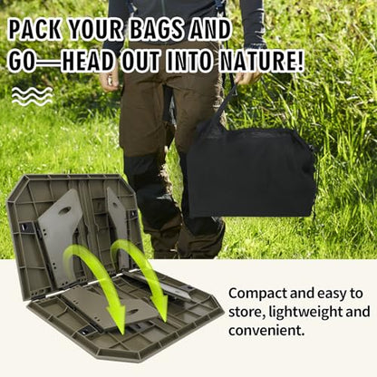 Ultralight Folding Camping Table - 2 Height Adjustable Portable Outdoor Picnic Beach Desk with Carry Bag,Compact for Backpacking,Camp,Travel,Patio - color: Green