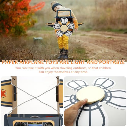 Wearable Cardboard Airplane Toy, Portable Wearing Airplane Glider, Cardboard Airplane Costume, Cardboard Making Toy Playset Paper Airplane, DIY Airplane Birthday Decorations