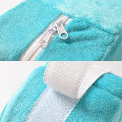 Adult Bed Sore Pads Wedge Foot Support Pillow Pressure Ulcer Ankle Protector Ring Foot Rest Pillows Bedridden Patient Elderly Heel Cushion Sleeping Elevated Foam Pad Leg Post Surgery Recovery Pillow - color: Green,1pc