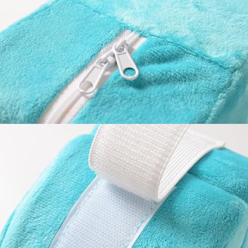 Adult Bed Sore Pads Wedge Foot Support Pillow Pressure Ulcer Ankle Protector Ring Foot Rest Pillows Bedridden Patient Elderly Heel Cushion Sleeping Elevated Foam Pad Leg Post Surgery Recovery Pillow - color: Green,2pcs