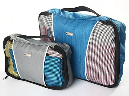 Travel Packing Cubes for Suitcase Packing Organizers Luggage Organizers Set 3 Blue - color: Blue