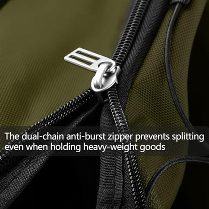 Bagenerous 110L/140L Expandable Soft-Sided Foldable Duffle Bag with 2 Rubber Wheels,Packable 32” Rolling Carry-On with Multi-Pockets & Compartments,Army Green - color: Army Green