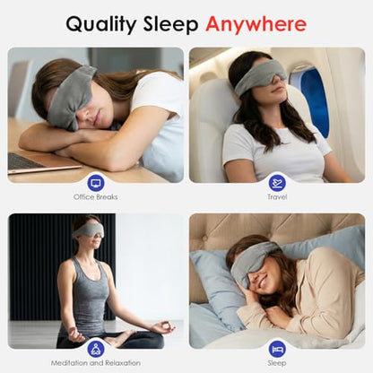 Akakios Heated Eye Mask for Dry Eyes, Microwavable Moist Heat Weighted Eye Masks Warm Compress for Dark Circles and Puffiness, Relief Stye Treatment, with Washable Cover(Gray) - color: Gray