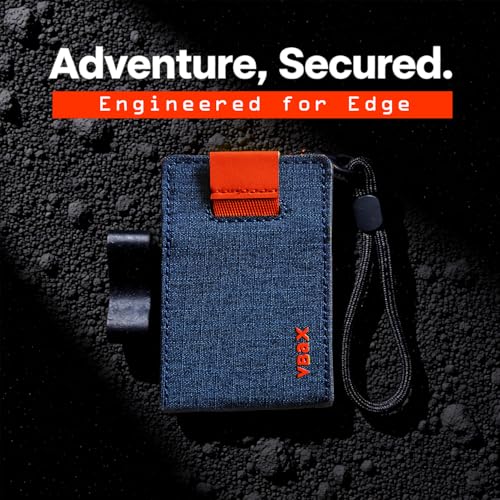 RFID Minimalist Slim Wallet for Men and Women, Holds Up to 12 Cards, Cash, Key Thin and Lightweight Credit Card Holder (Blue Microfiber – Ember Edition) - color: Blue Microfiber – Ember Edition