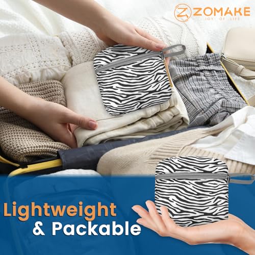 ZOMAKE Ultra Lightweight Packable Backpack 25L - Foldable Hiking Backpacks Water Resistant Small Folding Daypack for Travel(Zebra print) - color: Zebra Print