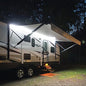 RV Awning Lights, 12V 16.4FT White Camping Awning Lights, Motorhome Travel Trailer Food Trucks Van Waterproof Canopy Led Strip Lighting, RV Exterior Underglow Light - color: White