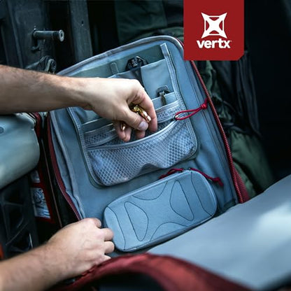 Vertx Admin Organizer Multi Pocket for Backpack, Bag Organization, Hook and Loop Attachment, Grey - One Size