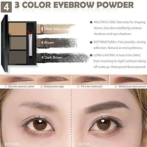 All in One Makeup Kit for Women & Teens, Beginner Eye Makeup Set with 16 Color Eyeshadow Palette, Mascara, Eyeliner, Brow Powder, 7 Brushes & Cute Sloth Cosmetic Bag, Makeup Gift Set – 16-Sloth - color: 16-Sloth