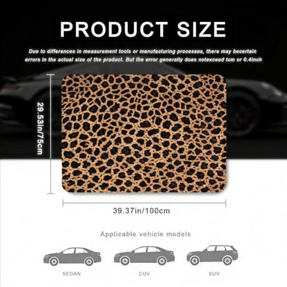 Car Trunk Mat - Universal Size 29" x 39", Leopard Print Pattern Cargo Liner, Car Accessory for SUVs/Sedan/Wagons, Durable Protective Mat, Trunk Liner for Families/Travel Enthusiasts - style: Leopard Print-5