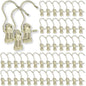 Hangers Clips,Stainless Hooks for Closet Hooks,Heavy Duty Clothespins Laundry Hanging Hooks,Travel Portable Clothes,Boot Tall Towel Hats Socks Pants and Bras (50, Gold) - color: Gold