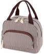 Lunch Bag Women Lunch Box for Women Adult Cute Insulated Lunch Bag Small Cooler Lunch Tote Bags for Work Picnic Travel (Coffee Stripes) - color: Coffee Stripes