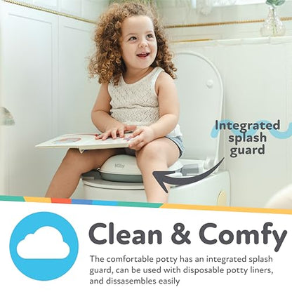 Nuby On-the-Go Portable Potty Seat - Collapsible Travel Toilet Seat for Boys and Girls 18+ Months - Includes Storage Bag and Disposable Liners - Toddler Potty Training Toilet (Pack of 4) - style: On-The-Go Potty (Pack of 4)