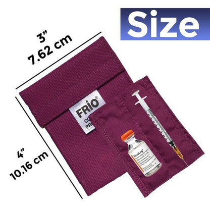 FRIO Cooling Wallet - Insulin Cooler for 45+ Hours of Stress Free On The Go - Burgundy Mini - color: Burgundy, size: Mini