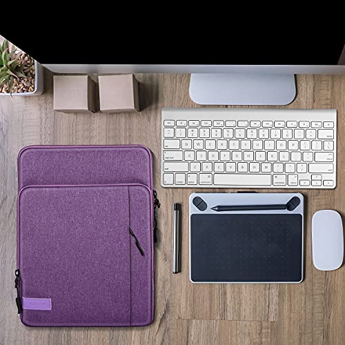 MoKo 9-11 Inch Tablet Sleeve Bag Carrying Case with Storage Pockets Fits New 11-inch iPad Air M4 2026/iPad Pro M5, iPad Pro/A16 11, iPad Air 5/4th 10.9, iPad 9/8th 10.2, Tab S8/S9 11, Purple - color: Purple, size: 9-11 Inch