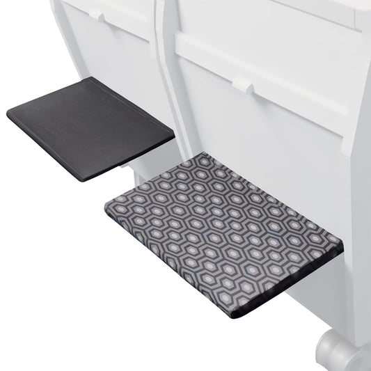 Go-Be Sleeves Airplane Tray Covers for Adults 2-Pack Classics Airplane Tray Covers - Black Hex/Black Solid - color: Black Hex/Black Solid