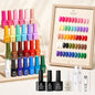 Beetles Summer Gel Nail Polish - Seasons Impressions Collection, 25 Colors Bright Gel Polish White Red Pink Nude Green Purple Blue 4th of Julu Nails Glossy Matte Glitter Top Base Coat Gifts for Women - color: Seasons Impressions Color Bottle Gel