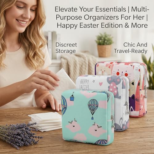 3Pcs Period Bag, Small Menstrual Sanitary Napkin Storage Bag Period Pouch Waterproof, Tampon Organizer Pouch Tampon Pad Holder for Purse, Pad Bags Feminine Care First Periods - color: 2
