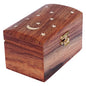 ITOS365 Handmade Wooden Jewelry Box for Women Jewel Organizer Moon and Stars