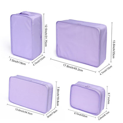 JJ POWER Travel Packing Cubes, Luggage Organizers with Shoe Bag - color: Purple