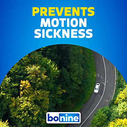 Bonine Non-Drowsy Motion Sickness Relief - Chewable Tablets with Meclizine HCL 25mg - Non Drowsy Medicine for Nausea or Motion Sickness - Cruise Essentials - Raspberry Flavor, 28 Chewable Tablets - size: 2 Piece Assortment