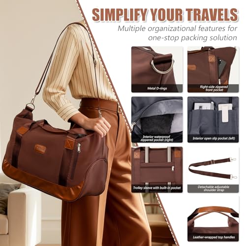 Cosbarn Luggage Sets 5 Piece with TSA Lock Spinner Wheels, Unisex Hard Case ABS Suitcase Set, Hardshell Lightweight Waterproof Travel Hardside Suitcases with Wheels for Women Men, Burgundy - color: Burgundy, size: 5 Piece Sets (20/24/28/Db/Tb)