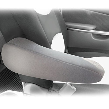 FH Group Flat Cloth Fabric Armrest Cover Semi-Universal Fit, One Pair Gray - color: Gray, style: Armrest Cover