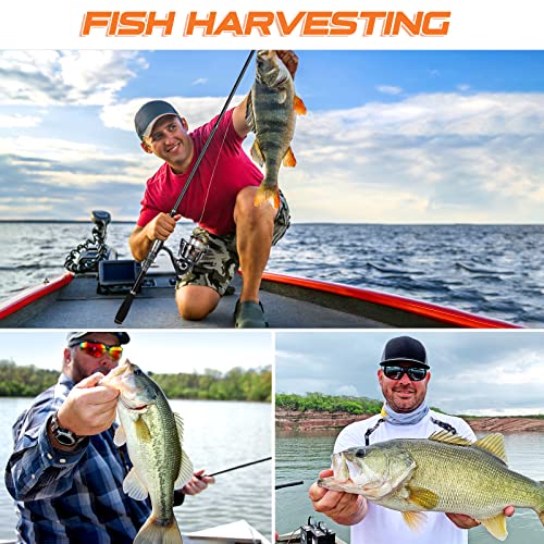 PLUSINNO Fishing Rod, Telescopic Fishing Rod and Reel Combo, Collapsible Travel Fishing Pole Rod Starter Kit, Carbon Fiber Fishing Rods and 12 +1 Bearings Stainless Steel, Fishing Gifts for Men Adults - color: 2PACK Full Kit with Carrier Case, size: 1.8m