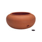 The HC Companies 21" Plastic Garden Hose Pot 21"x21"x9.38" Holds Hoses 75-100 ft in Clay Color - color: Clay