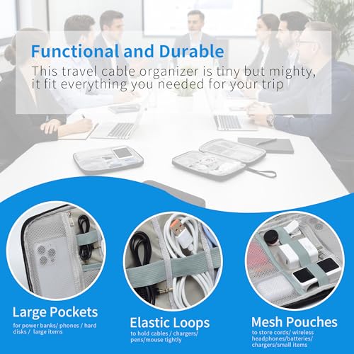 1 Pack Electronics Travel Organizer Case Tech Accessories Cord Storage Bag - size: 1 Pack Small