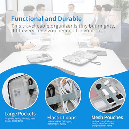 1 Pack Electronics Travel Organizer Case Tech Accessories Cord Storage Bag - size: 1 Pack Small