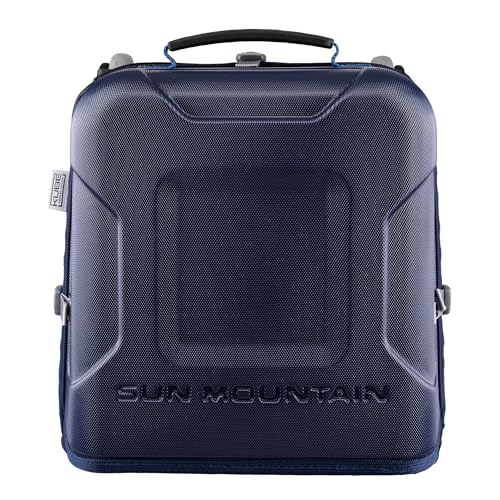 Sun Mountain Kube Golf Travel Bag, 2-Wheel Rolling System-Compact Storage Case - color: Navy Cavalry