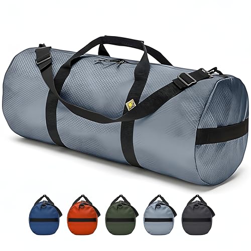 131L Expedition Duffel Bag, Heavy-Duty Gear Bag, 1050D Tuff Cloth, Diamond Ripstop, Reinforced Stitching - Grey (16" x 40") - color: Steel Grey, size: 16" x 40" (131 Liters)