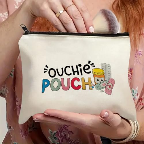Medicine Storage Pouch with Diabetes, Medicines Bag, and Medical Supply Designs, White Canvas Zipper Cases, Multi-Use Functionality (Gift for Birthdays, Graduation, Christmas) (Style C) - style: Style C