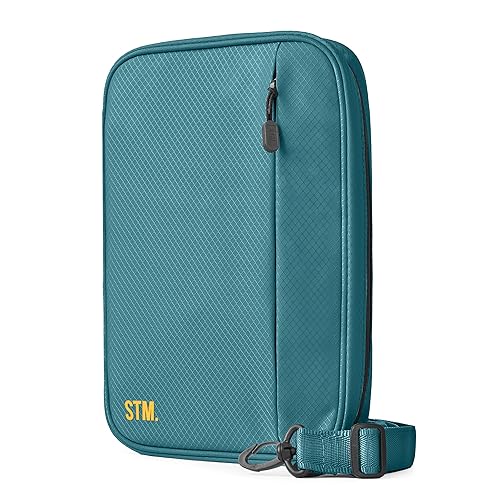 Scribbles That Matter - A5 Pencil Case Pouch + Journal Organizer - Large capacity Kawaii Pencil Pouch, Pen Case, Marker Case, Storage Journal Pouch Zippered Pocket Adjustable Shoulder Strap (7 x 10) - color: Teal, size: A5 (V2)
