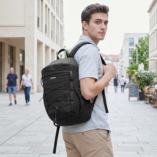 G4Free Hiking Backpack for Women Men 20L Lightweight Travel Backpacks Daypack Outdoor Daily Camping, Black - color: Blcak