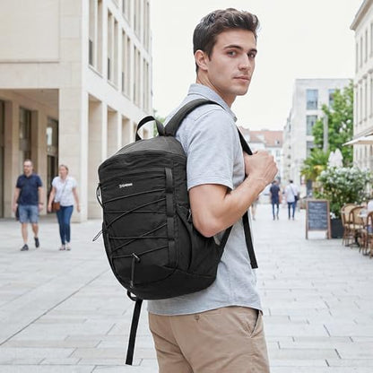 G4Free Hiking Backpack for Women Men 20L Lightweight Travel Backpacks Daypack Outdoor Daily Camping, Black - color: Blcak